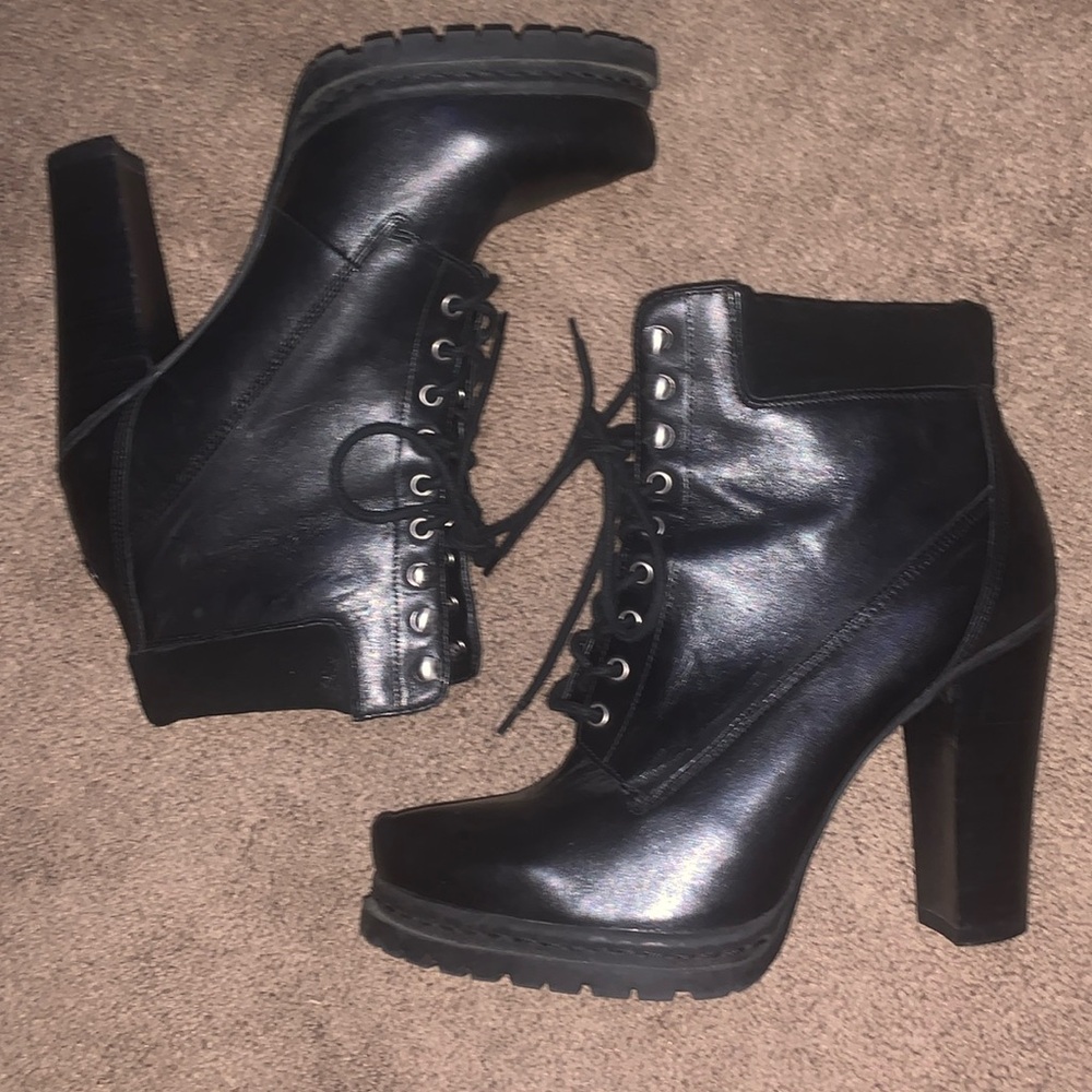 BCBGeneration Leather Combat Boots excellent condition 10M